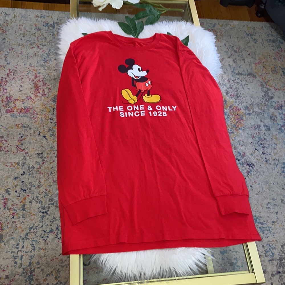 Disney Mickey Mouse “The One & Only Since 1928” Lomg Sleeve Top Unisex Size XL